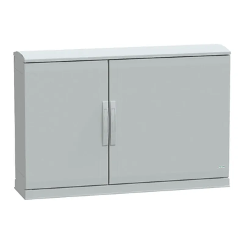 Floor standing polyester enclosure, PanelSeT PLA, open bottom, ventilated canopy, 750x1250x320mm, IP44, IK10 — photo 1 of 4