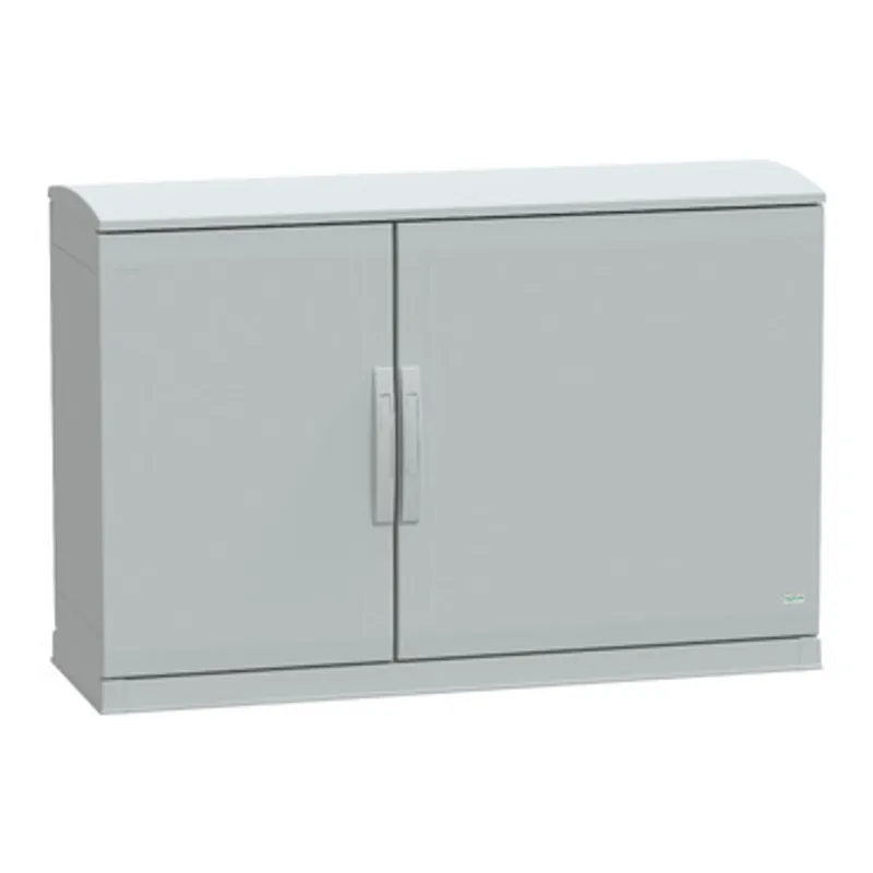 Floor standing polyester enclosure, PanelSeT PLA, open bottom, ventilated canopy, 750x1250x420mm, IP44, IK10 — photo 1 of 4