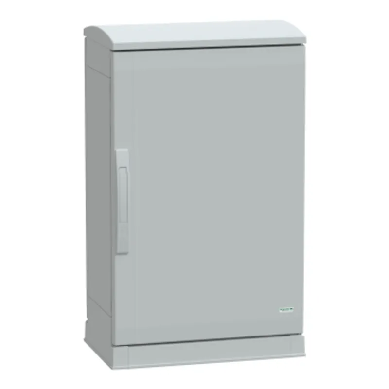 Floor standing polyester enclosure, PanelSeT PLA, open bottom, ventilated canopy, 750x500x320mm, IP44, IK10 — photo 1 of 4