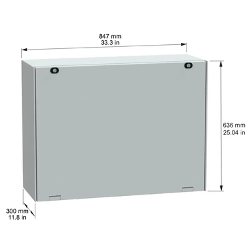 Landscape (Horizontal) enclosure polyester, PanelSeT PLM, IP66 H636xW847xD300mm — photo 2 of 9