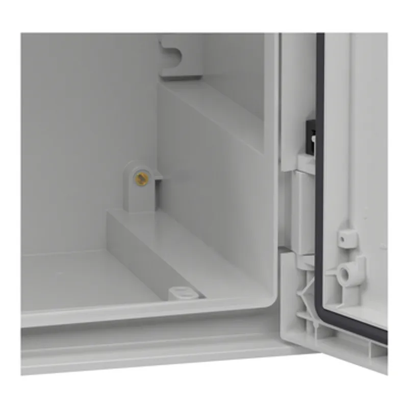 Wall mounted polyester enclosure, PanelSeT PLM, glazed door, 747x536x300mm, IP66, IK08, RAL 7035 — photo 5 of 11