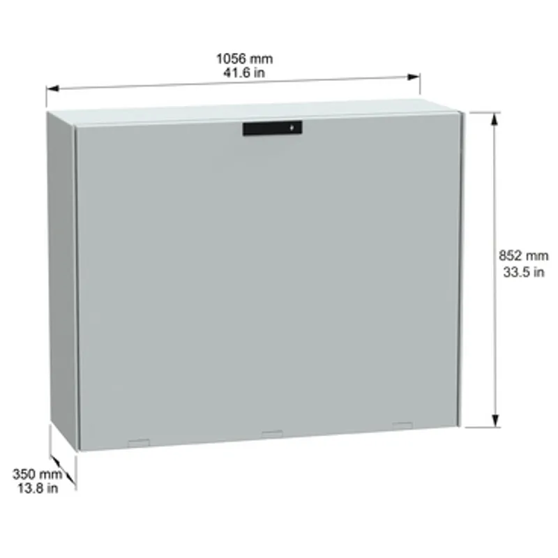 Landscape (Horizontal) enclosure polyester, PanelSeT PLM, IP66 H852xW1056xD350mm — photo 2 of 7