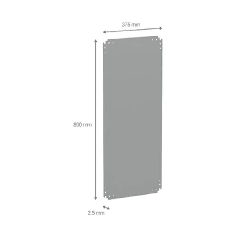 Metallic mounting plate for PLA enclosure H1000xW500mm — photo 2 of 2