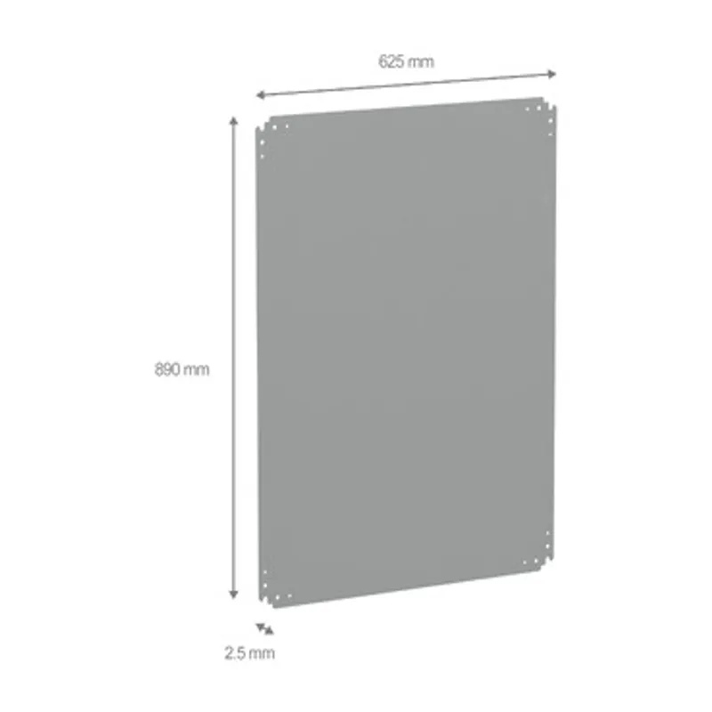 Metallic mounting plate for PLA enclosure H1000xW750mm — photo 2 of 2