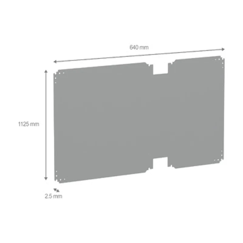 Metallic mounting plate for PLA enclosure H750xW1250mm — photo 2 of 2