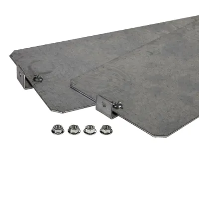 Mount plate galvanised steel for DLP height=1raw in PLAenclosure W500mm