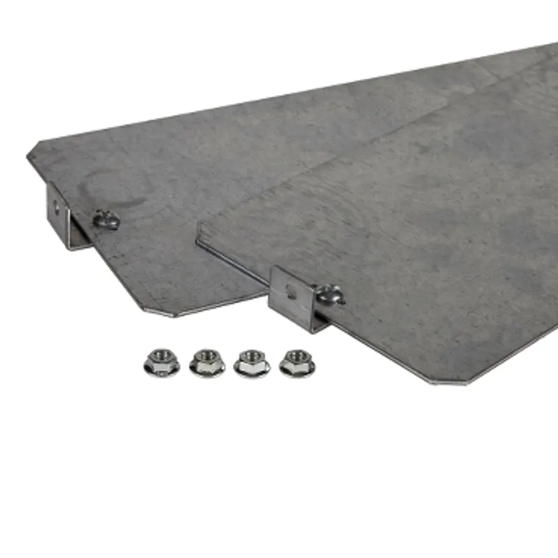 Mount plate galvanised steel for DLP height=1raw in PLAenclosure W500mm