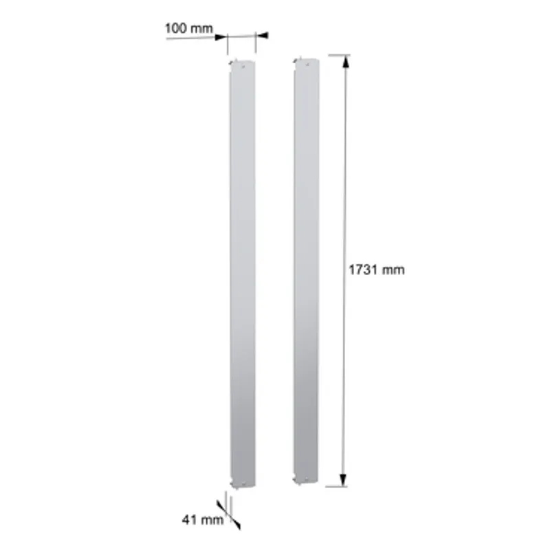 set of 2 PanelSeT SF side plates of the centred fixed rack - 1800x800 mm — photo 2 of 5