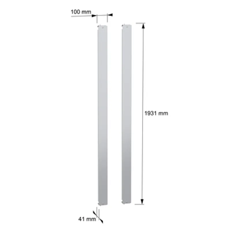 set of 2 PanelSeT SF side plates of the centred fixed rack - 2000x800 mm — photo 2 of 5