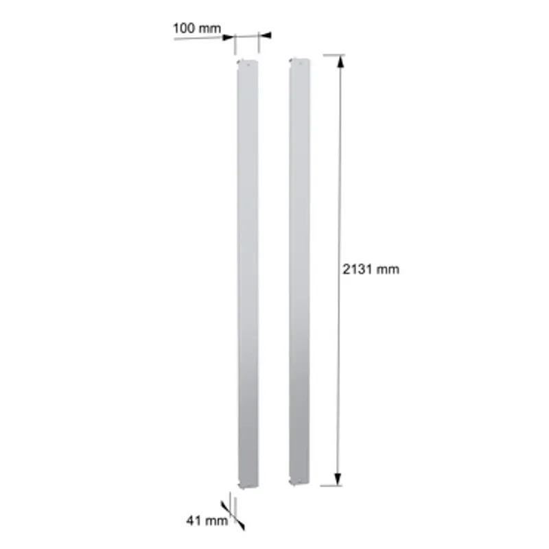 set of 2 PanelSeT SF side plates of the centred fixed rack - 2200x800 mm — photo 2 of 5