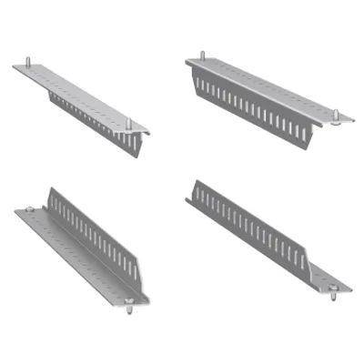 set of 4 PanelSeT SF support brackets for 19" fixed rack - 400kg load - 600 mm