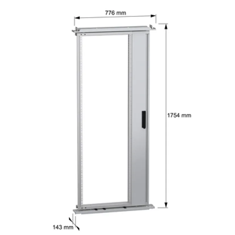 PanelSeT SF/SM 19" swing rack - 1800x800 mm - 36 modules — photo 2 of 5