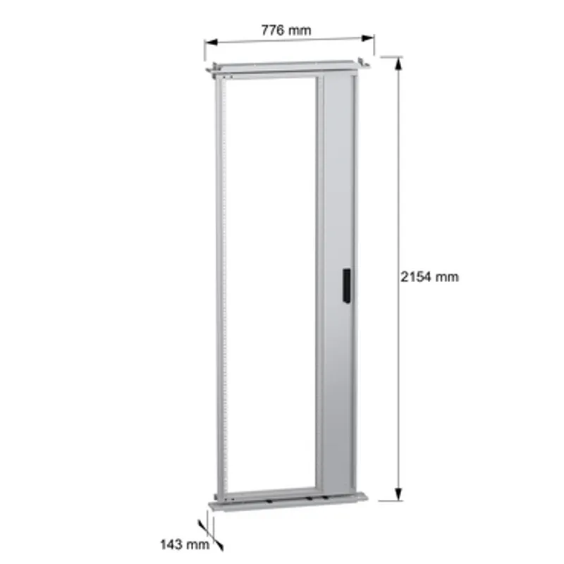 PanelSeT SF 19" swing rack - 2200x800 mm - 45 modules — photo 2 of 5