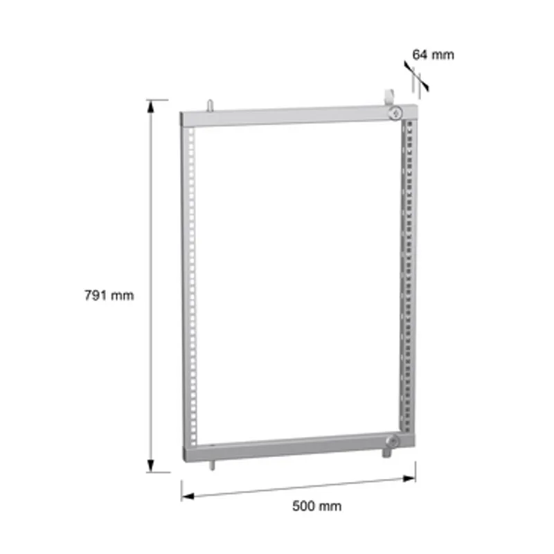 PanelSeT SF/SM partial 19" swing rack - 735 mm — photo 2 of 4