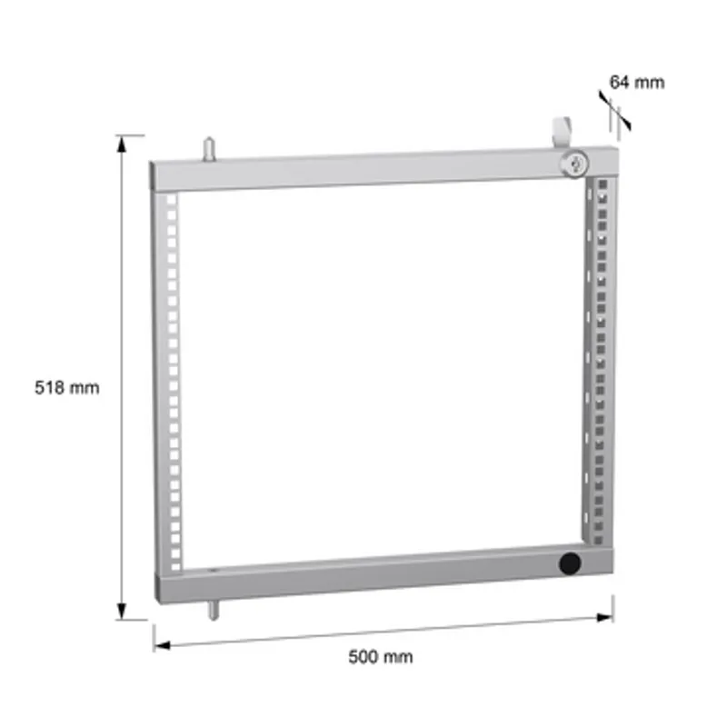 PanelSeT SF/SM partial 19" swing rack - 468 mm — photo 2 of 4
