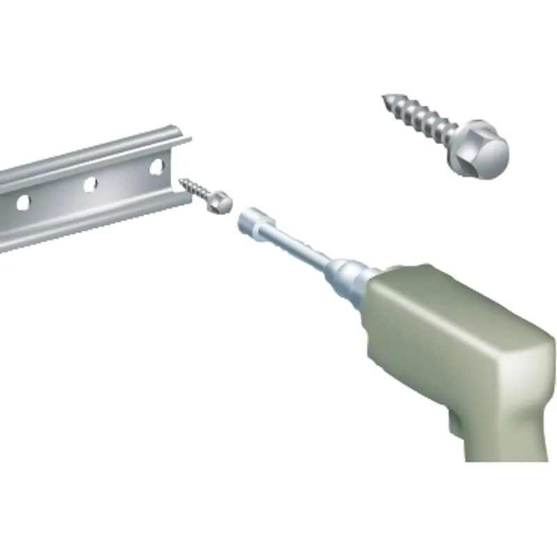 Self-tapping screw 4.8x13mm + captive washer. Supply: 100 units