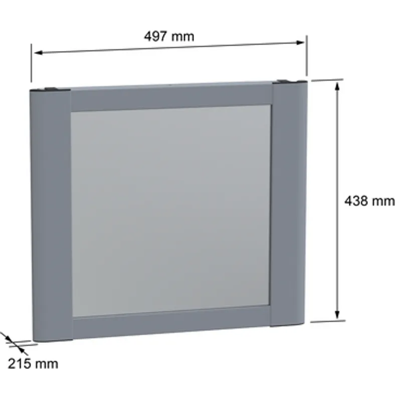 HMI encl. PanelSeT S3CM. H400xW400xD200IP54 IK10, RAL7035.Rear door. — photo 2 of 2