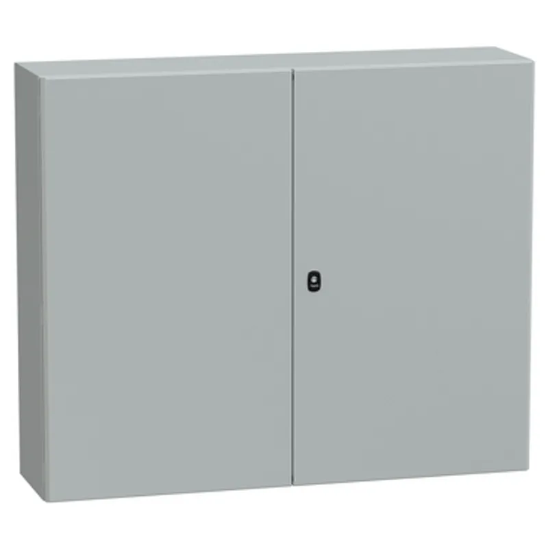 Wall mounted steel enclosure, PanelSeT S3D, double plain door, without mounting plate, 1000x1200x300mm, IP55, IK10 — photo 1 of 3