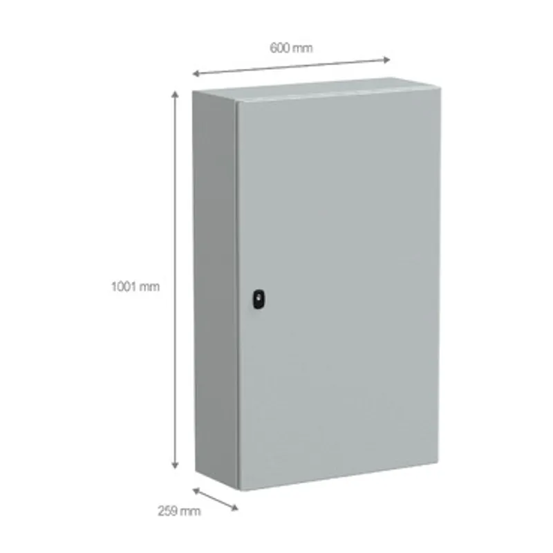 Wall mounted steel enclosure, PanelSeT S3D, plain door, without mounting plate, 1000x600x250mm, IP66, IK10 — photo 2 of 4