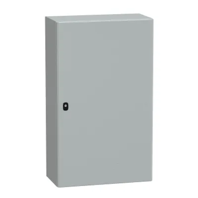 Wall mounted steel enclosure, PanelSeT S3D, plain door, without mounting plate, 1000x600x300mm, IP66, IK10
