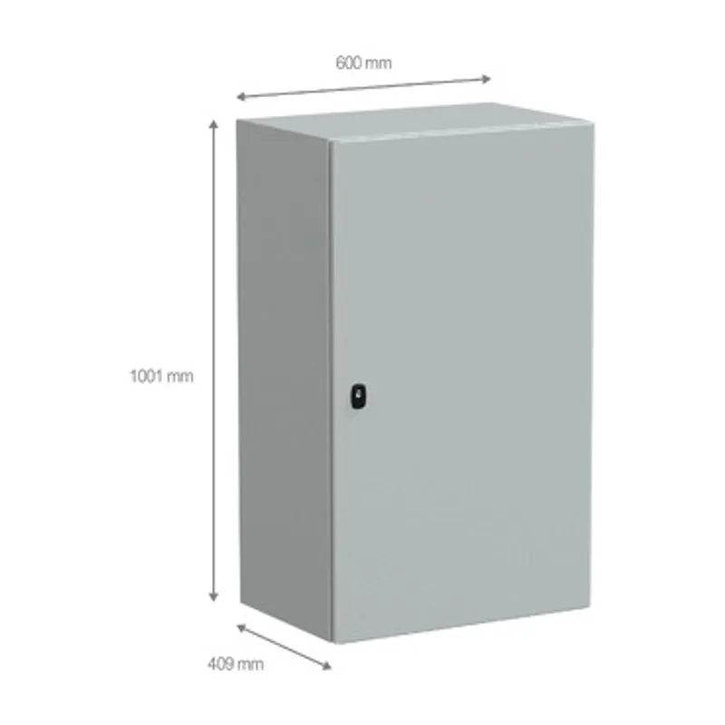 Wall mounted steel enclosure, PanelSeT S3D, plain door, without mounting plate, 1000x600x400mm, IP66, IK10 — photo 2 of 4