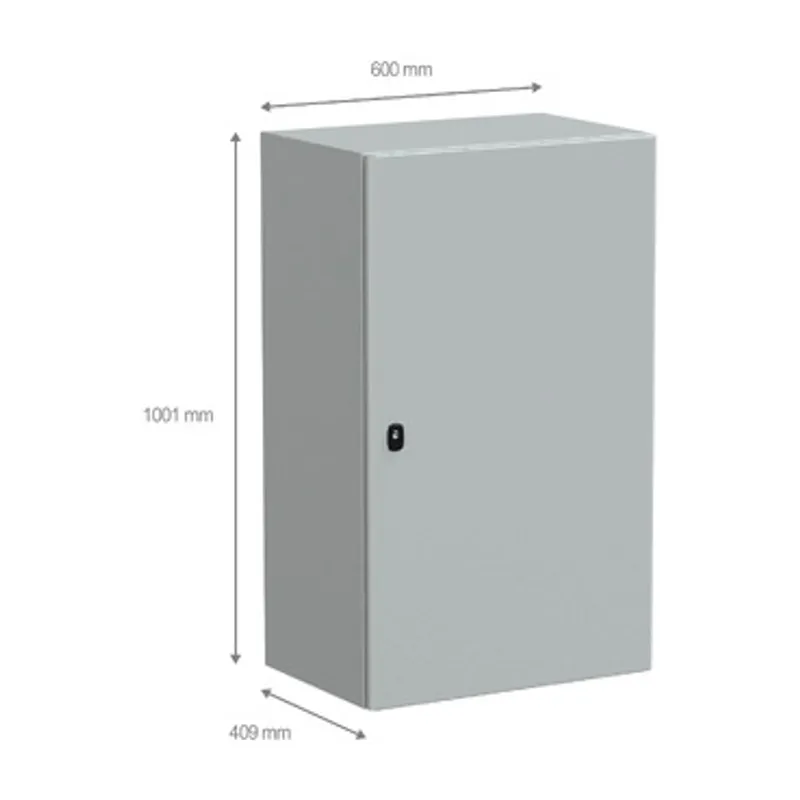 Wall mounted steel enclosure, PanelSeT S3D, plain door, with mounting plate, 1000x600x400mm, IP66, IK10 — photo 2 of 4