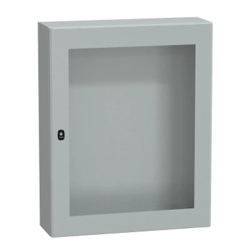 Wall mounted steel enclosure, PanelSeT S3D, transparent door, without mounting plate, 1000x800x250mm, IP66, IK08 — photo 1 of 3