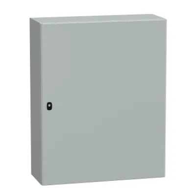 Wall mounted steel enclosure, PanelSeT S3D, plain door, with mounting plate, 1000x800x300mm, IP66, IK10