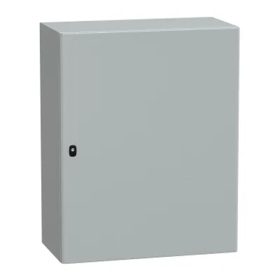 Wall mounted steel enclosure, PanelSeT S3D, plain door, without mounting plate, 1000x800x400mm, IP66, IK10
