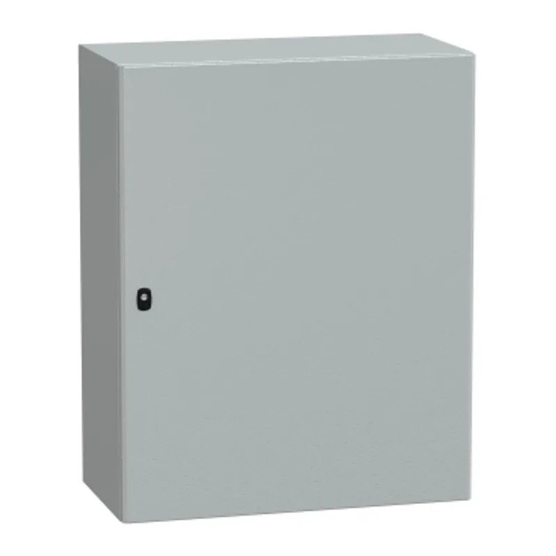 Wall mounted steel enclosure, PanelSeT S3D, plain door, with mounting plate, 1000x800x400mm, IP66, IK10 — photo 1 of 3