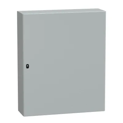 Wall mounted steel enclosure, PanelSeT S3D, plain door, with mounting plate, 1200x1000x300mm, IP66, IK10