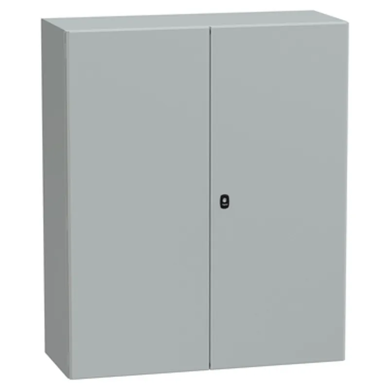 Wall mounted steel enclosure, PanelSeT S3D, double plain door, without mounting plate, 1200x1000x400mm, IP55, IK10 — photo 1 of 3