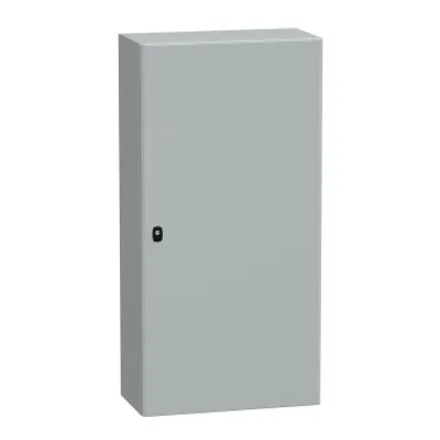 Wall mounted steel enclosure, PanelSeT S3D, plain door, with mounting plate, 1200x600x300mm, IP66, IK10
