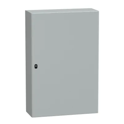 Wall mounted steel enclosure, PanelSeT S3D, plain door, without mounting plate, 1200x800x300mm, IP66, IK10