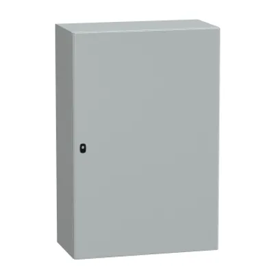 Wall mounted steel enclosure, PanelSeT S3D, plain door, without mounting plate, 1200x800x400mm, IP66, IK10
