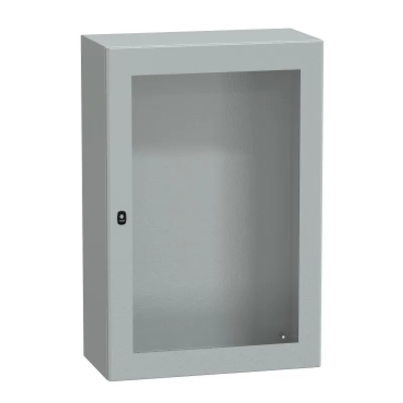 Wall mounted steel enclosure, PanelSeT S3D, transparent door, without mounting plate, 1200x800x400mm, IP66, IK08 — photo 1 of 3