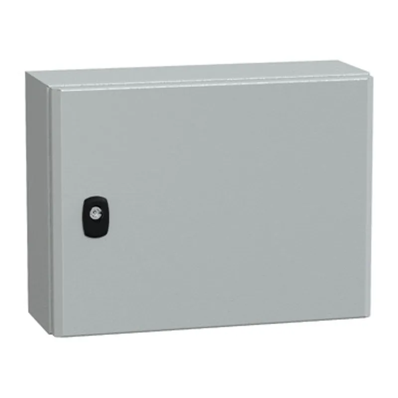 Wall mounted steel enclosure, PanelSeT S3D, plain door, without mounting plate, 300x400x150mm, IP66, IK10 — photo 1 of 4