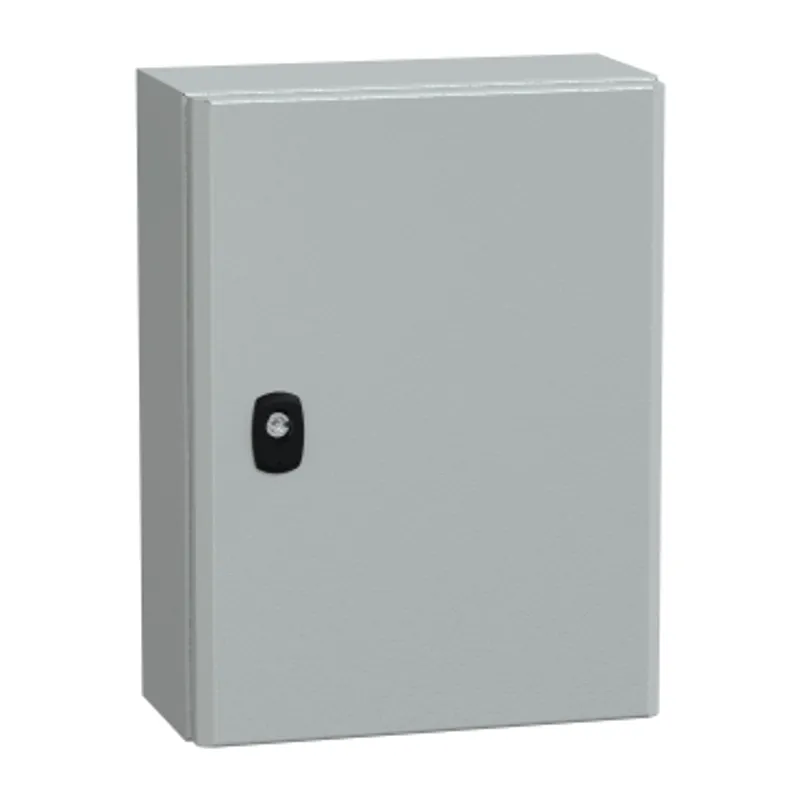Wall mounted steel enclosure, PanelSeT S3D, plain door, without mounting plate, 400x300x150mm, IP66, IK10 — photo 1 of 5