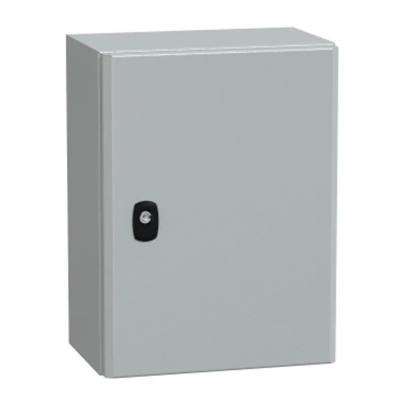Wall mounted steel enclosure, PanelSeT S3D, plain door, without mounting plate, 400x300x200mm, IP66, IK10 — photo 1 of 5