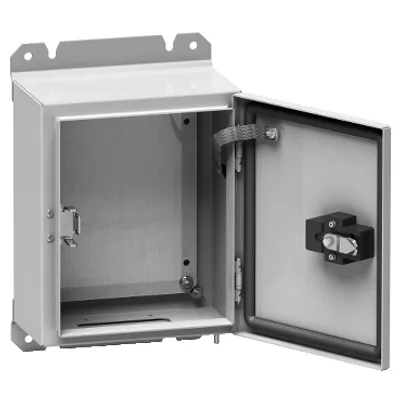 Spacial S3D nuclear plain door with mount.plate - H400xW300xD200 - IP65 - IK10