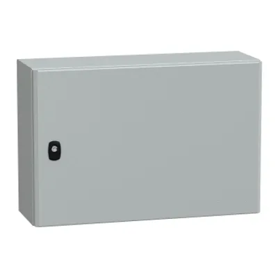 Wall mounted steel enclosure, PanelSeT S3D, plain door, without mounting plate, 400x600x200mm, IP66, IK10