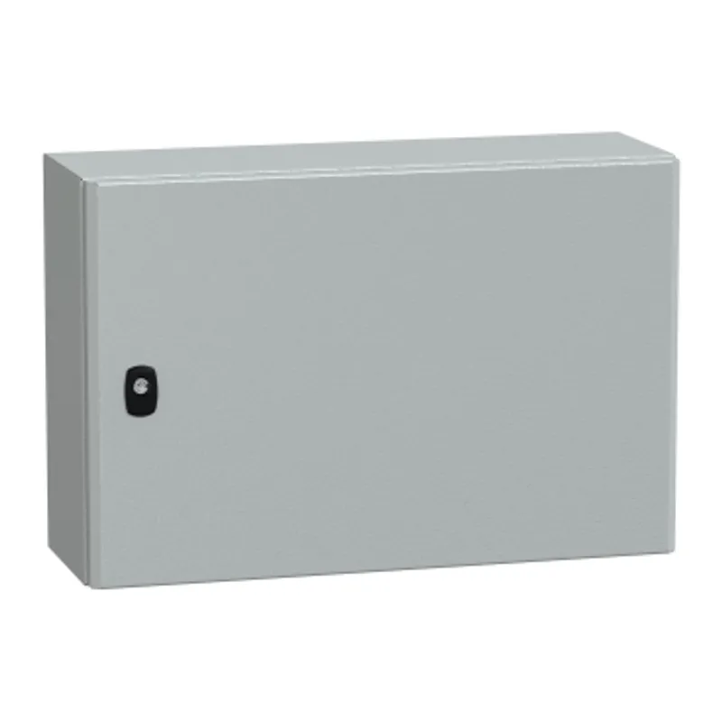 Wall mounted steel enclosure, PanelSeT S3D, plain door, with mounting plate, 400x600x200mm, IP66, IK10 — photo 1 of 4