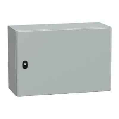Wall mounted steel enclosure, PanelSeT S3D, plain door, without mounting plate, 400x600x250mm, IP66, IK10