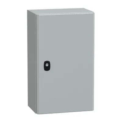 Wall mounted steel enclosure, PanelSeT S3D, plain door, without mounting plate, 500x300x200mm, IP66, IK10