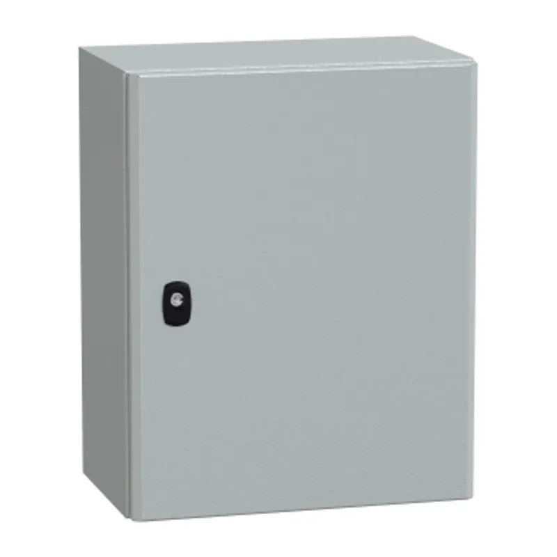 Wall mounted steel enclosure, PanelSeT S3D, plain door, without mounting plate, 500x400x250mm, IP66, IK10 — photo 1 of 5