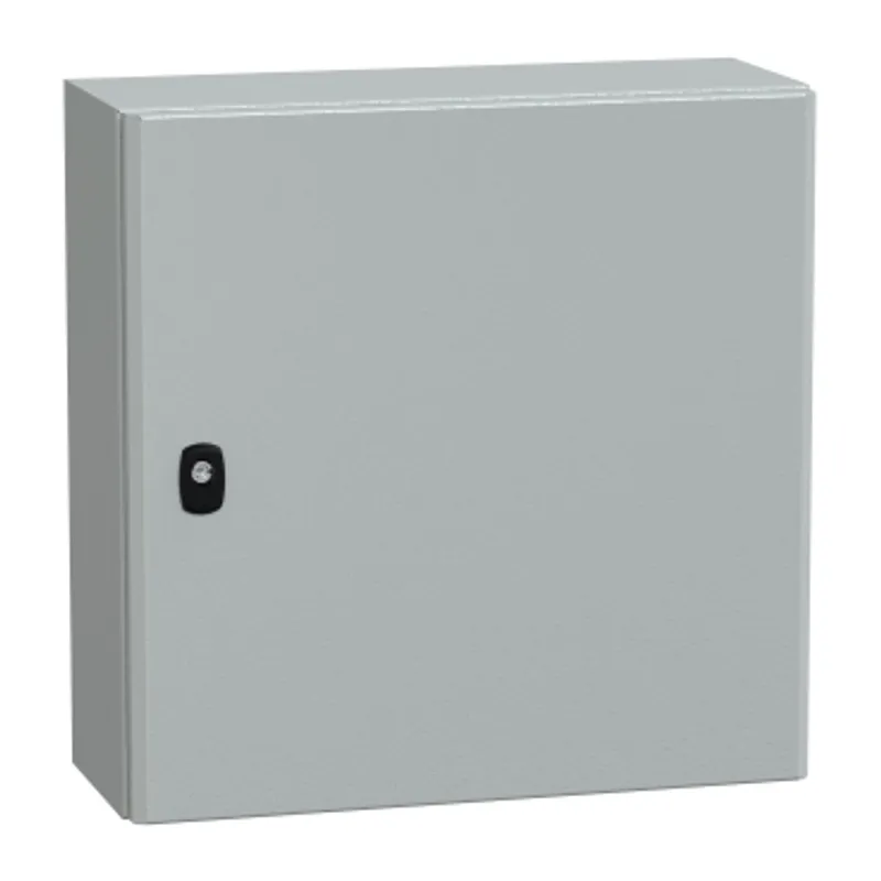 Wall mounted steel enclosure, PanelSeT S3D, plain door, without mounting plate, 500x500x200mm, IP66, IK10 — photo 1 of 5