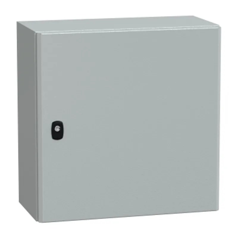 Wall mounted steel enclosure, PanelSeT S3D, plain door, without mounting plate, 500x500x250mm, IP66, IK10 — photo 1 of 5
