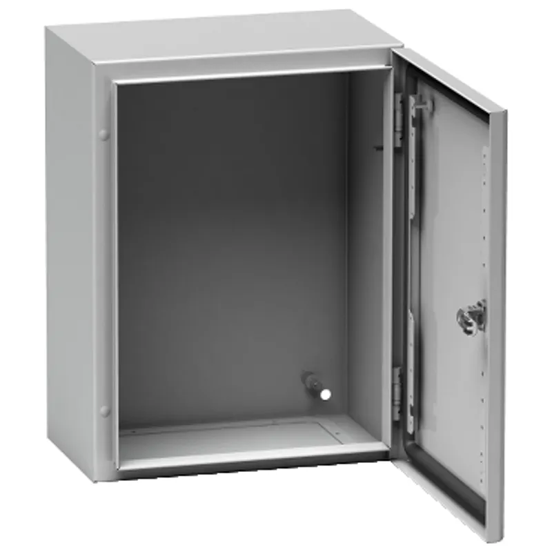 Wall mounted steel enclosure, PanelSeT S3D, plain door, without mounting plate, 600x400x200mm, IP66, IK10 — photo 4 of 5