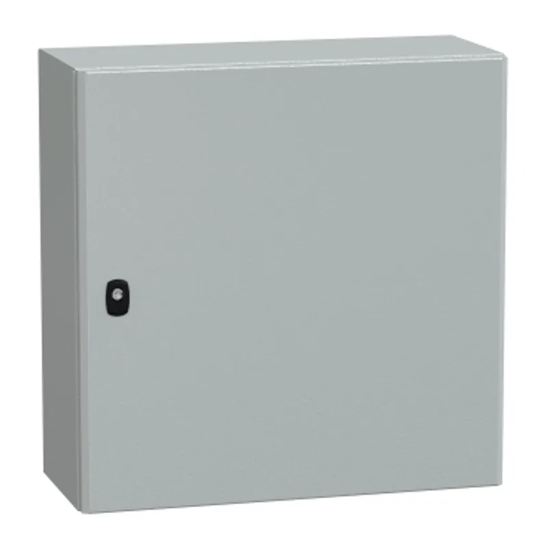 Wall mounted steel enclosure, PanelSeT S3D, plain door, with mounting plate, 600x600x250mm, IP66, IK10 — photo 1 of 4
