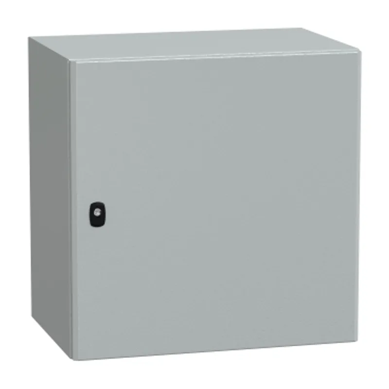 Wall mounted steel enclosure, PanelSeT S3D, plain door, without mounting plate, 600x600x400mm, IP66, IK10 — photo 1 of 4